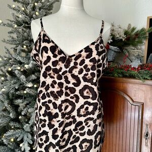 Kara and Kate Leopard Print Cami Top